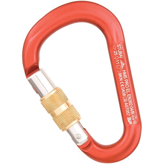 Stubai Anodized SG Orange HMS Carabiner