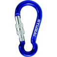 thumbnail image 1 of Stubai Shaped Minicarabiner with Screw Gate - Blue Accessory Carabiner, 1 of 1