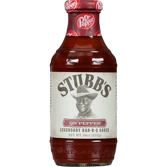 Stubb's Gluten Free Dr Pepper Barbecue Sauce, 18 oz Bottle