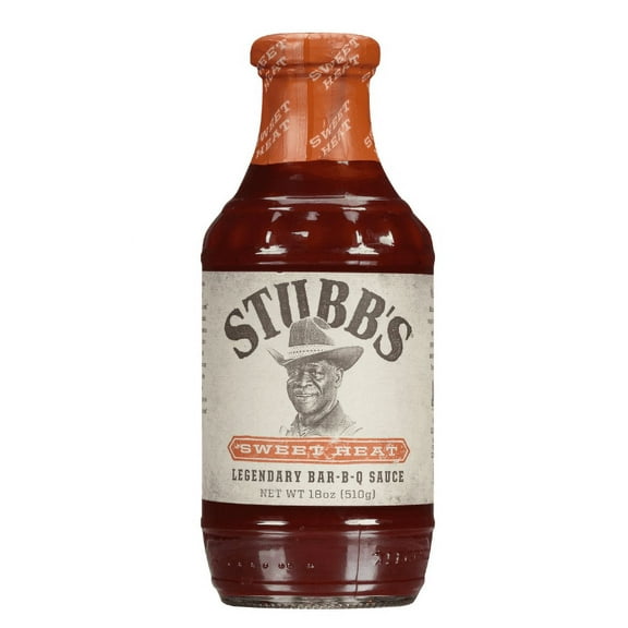 Stubb's Gluten Free Sweet Heat Barbecue, 18 oz Bottle (Pack of 4)