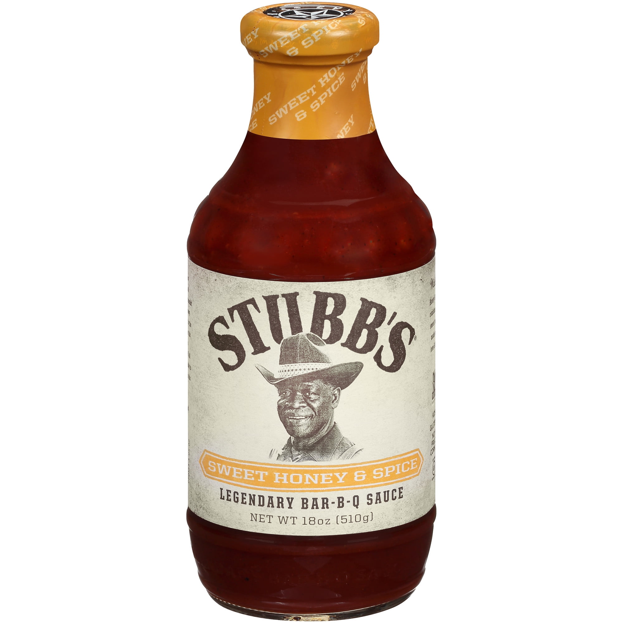 Stubbs Sweet Honey & Spice Legendary Bar B Q Sauce, 18 oz Pack Of 6
