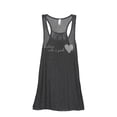 thumbnail image 1 of Stubborn With A Good Heart Women's Fashion Sleeveless Flowy Racerback Workout Yoga Tank Top Charcoal Grey Medium, 1 of 3
