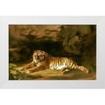 thumbnail image 1 of Stubbs, George 14x10 White Modern Wood Framed Museum Art Print Titled - Portrait of The Royal Tiger, 1 of 4