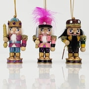 Stubby King and Soldier Ornament -Set of 3 in 4 inch, Fantastic Christmas Gift by Nutcracker Ballet Gifts
