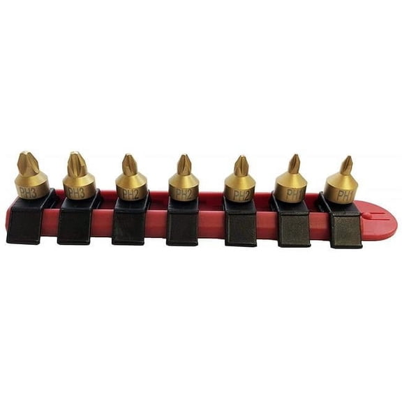 Stubby Phillips Bit Set - 7 Piece