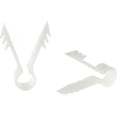 thumbnail image 1 of Stucco and Drywall Cable Clips for Coaxial and Similar Cables - Push-in Masonry Anchors - RG59, RG6, Ethernet, and Similar - Cable Clips, Pack of 100 - White, 1 of 5