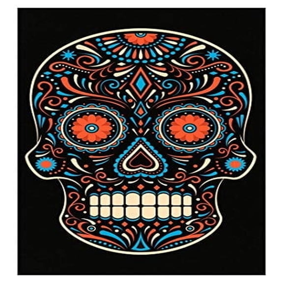 Stuch Strength Cool Sugar Skull - Gravestone Tradition Remembrance Of Spirit Departed - Poster