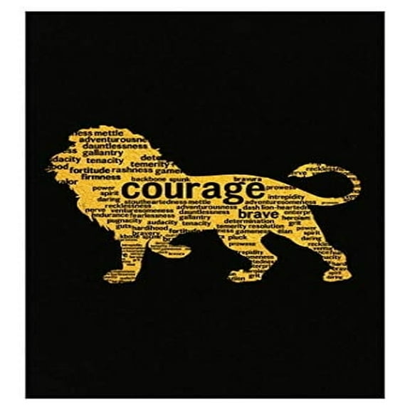 Stuch Strength Funny Courage - Lion - Tenacity Fortitude Bravery Rashness Humor - Poster