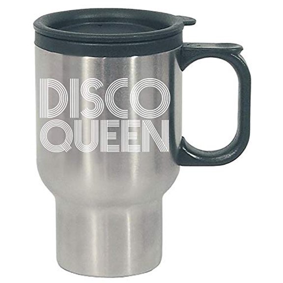 Stuch Strength Funny Disco - Queen Dancer Moves Beats Rhythm Steps Groovy Dancing Humor - Stainless Steel Travel Mug