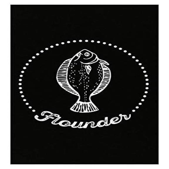 Funny Flounder Fishing Humor Poster - 13x19" Seafood Wall Art