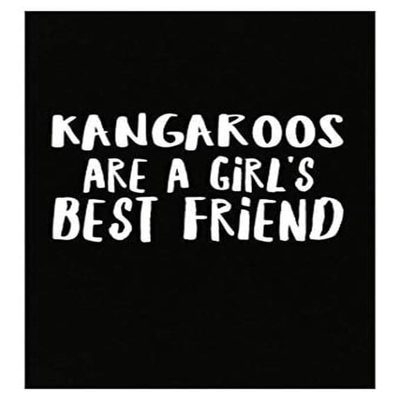 Funny Kangaroo Poster - Best Friend Design for Animal Lovers - Cute Wall Art