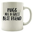 thumbnail image 1 of Pugs 11 oz Coffee Mug - Funny Pugs Design White Ceramic Gift, 1 of 4