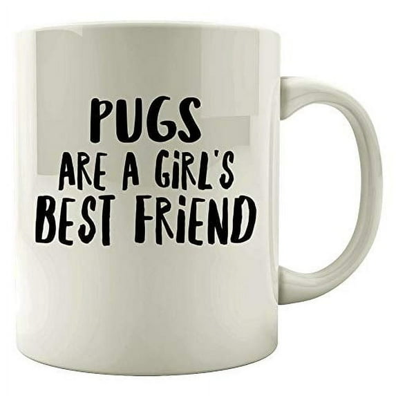 Pugs 11 oz Coffee Mug - Funny Pugs Design White Ceramic Gift