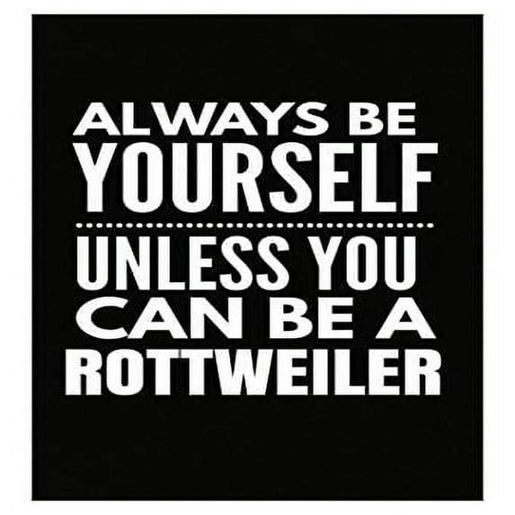 Funny Rottweiler Poster - Wall Decor for Dog Lovers Gift