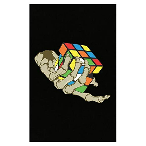 Steampunk Skeleton Cube Poster - Wall Decor Gift