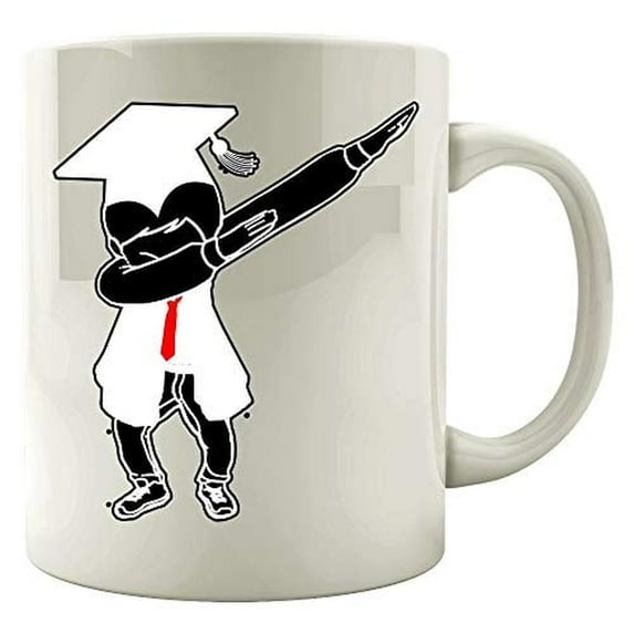 Stuch Strength LLC Funny Graduation - Graduate In Cap And Gown Dancing - Responsibility Humor - Mug