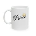 thumbnail image 1 of Prince 11 oz Coffee Mug - Crown Throne Leader Humor White Ceramic Gift, 1 of 4