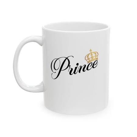 Prince 11 oz Coffee Mug - Crown Throne Leader Humor White Ceramic Gift