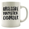 thumbnail image 1 of Stuch Strength 11 oz Coffee Mug - Obsessive Hamster Disorder White Ceramic Gift, 1 of 4