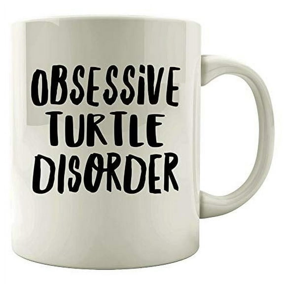 Turtle 11 oz Coffee Mug - Funny Tortoise Gift White Ceramic