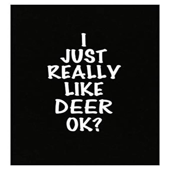 Funny Doe Theme Poster - Antler Design - Wall Decor Gift