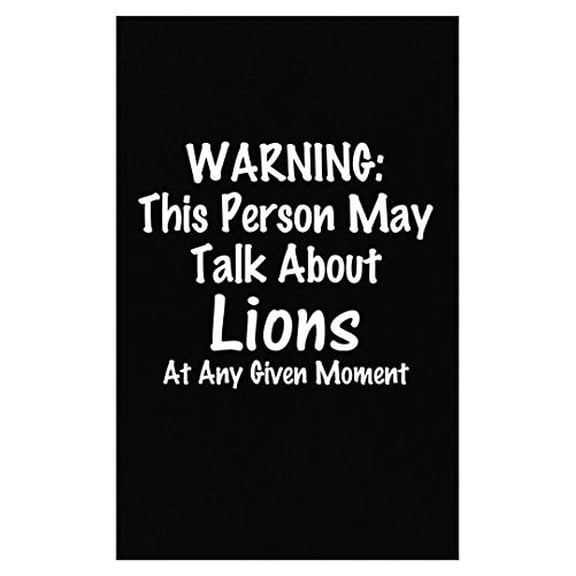 Stuch Strength Warning May Talk About Lions - Big cat Africa Feline - Gift Idea - Poster