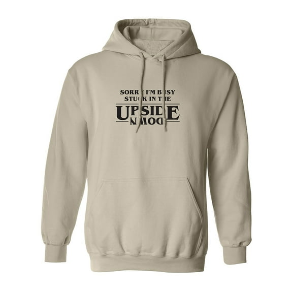 Stuck In The Upside Down Adult Hooded Sweatshirt
