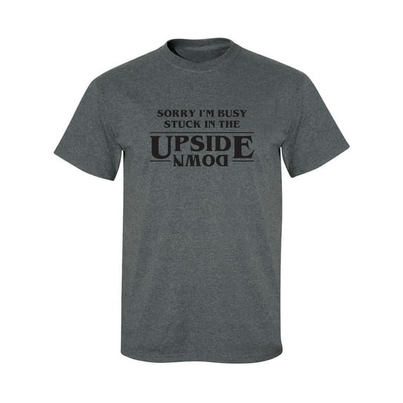 Stuck In The Upside Down Adult Short Sleeve T-shirt