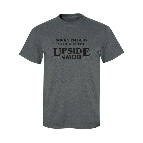 Stuck In The Upside Down Adult Short Sleeve T-shirt