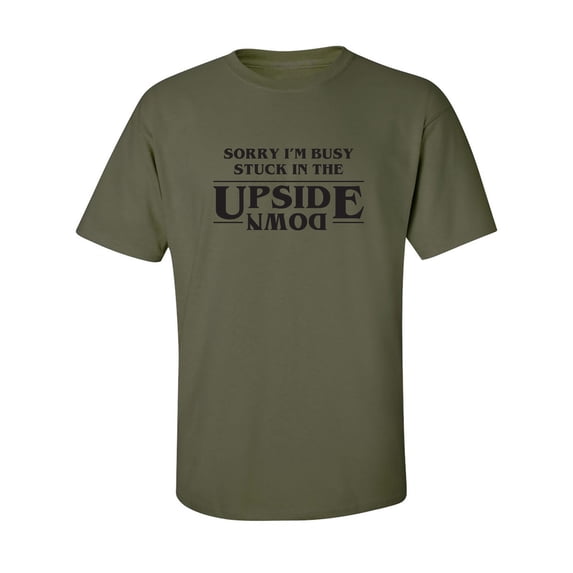 Stuck In The Upside Down Adult Short Sleeve T-shirt