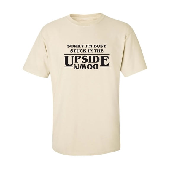 Stuck In The Upside Down Adult Short Sleeve T-shirt