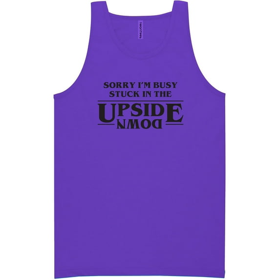 Stuck In The Upside Down Neon Tank Top