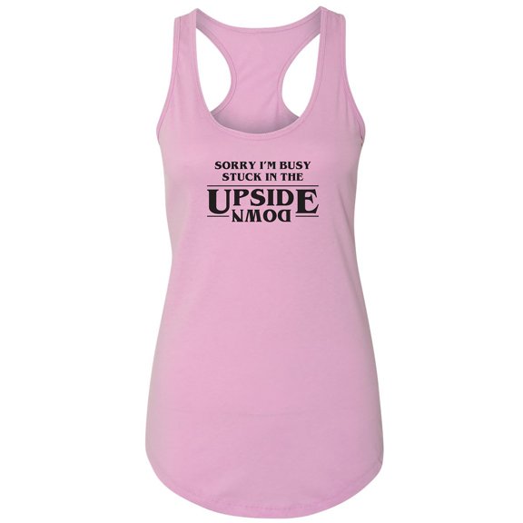 Stuck In The Upside Down Racerback Tank