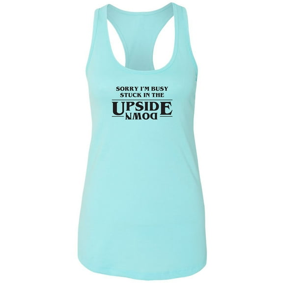 Stuck In The Upside Down Racerback Tank