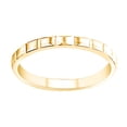 thumbnail image 1 of AFFY Stuckable Wedding Band Ring With Structure In 18k Solid Yellow Gold Ring Size-5, 1 of 3