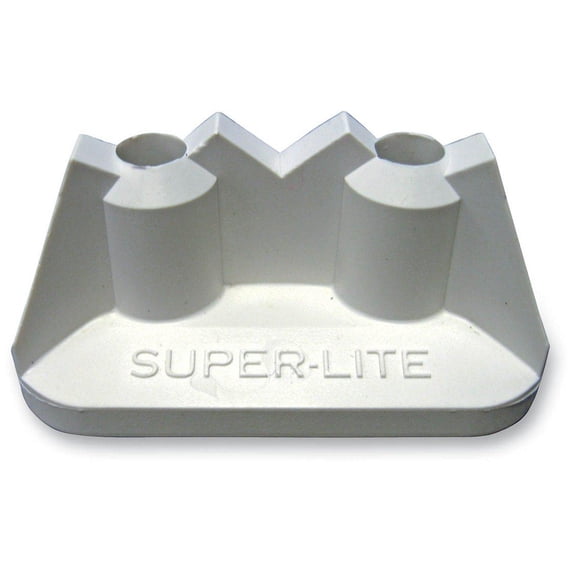 Stud Boy 2513-P1-WHT Super-Lite Pro Series Single Backer Plates - White - .75in.