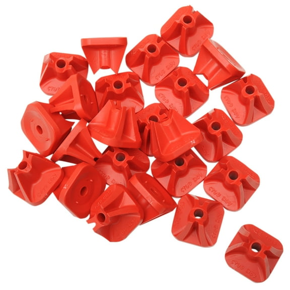 Stud Boy Pro Series SuperLite Single Backer Plates Red 24pk (2513-P1-RED)