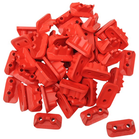 Stud Boy Pro+ SuperLite Double Backer Plates Red 48pk (2522-P2-RED)