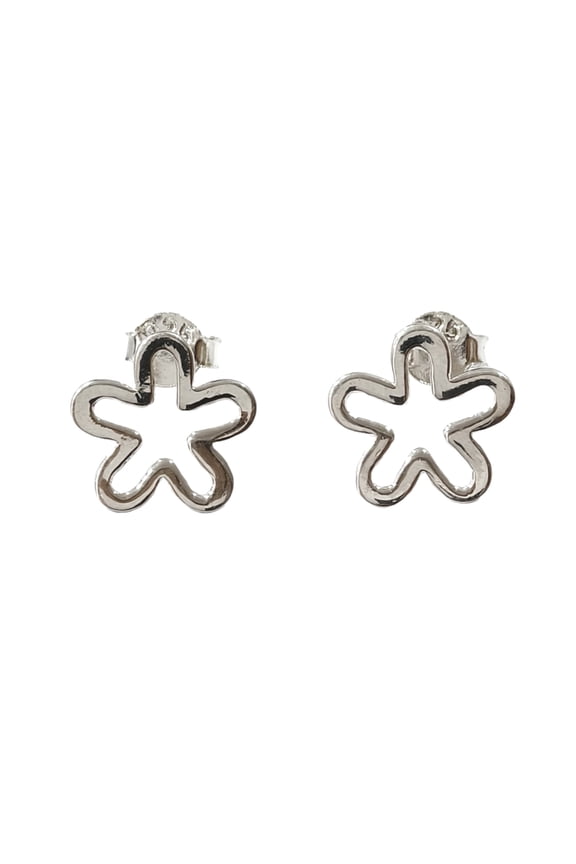 Stud Earrings Handmade Flower Design Earrings 925 Sterling Silver Lightweight Hypoallergenic Jewelry