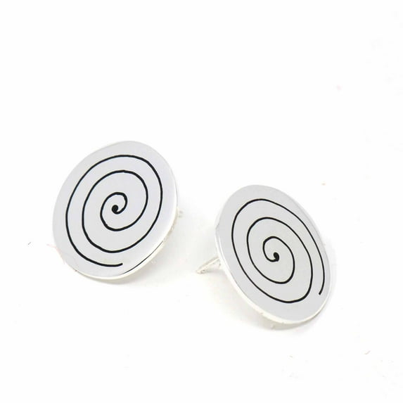 Stud Earrings Spirals