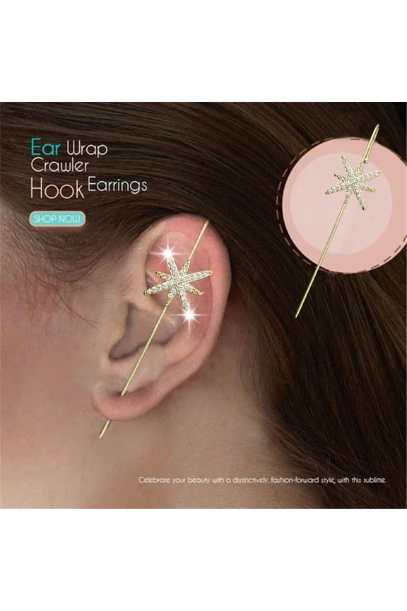 Stud Earrings Women Fashion Eareings Ear Wrap Crawler Hook Earrings Piercing Earrings