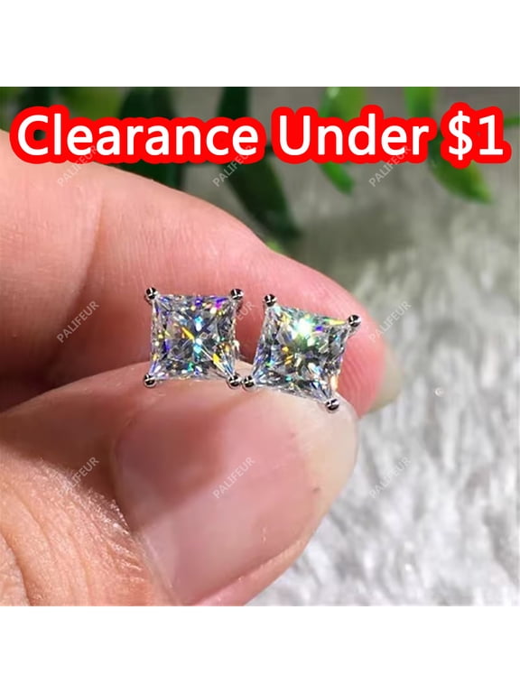 Stud Earrings for Women Cubic Zirconia Stainless Steel Hypoallergenic 1 Pairs Stud Earrings Set Non Tarnish Gift Jewelry by PALIFEUR