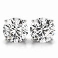 thumbnail image 1 of Stud Earrinngs 0.30CT Lab Grown Diamond 14K White Gold Screw Back Jewelry, 1 of 4