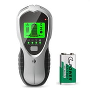 Stud Finder Wall Scanner, 4 in 1 Electronic Finder Sensor Wall Detector with LCD Display & Audio Alarm for Wood AC Live Wire Metal Studs Detection Joist Pipe