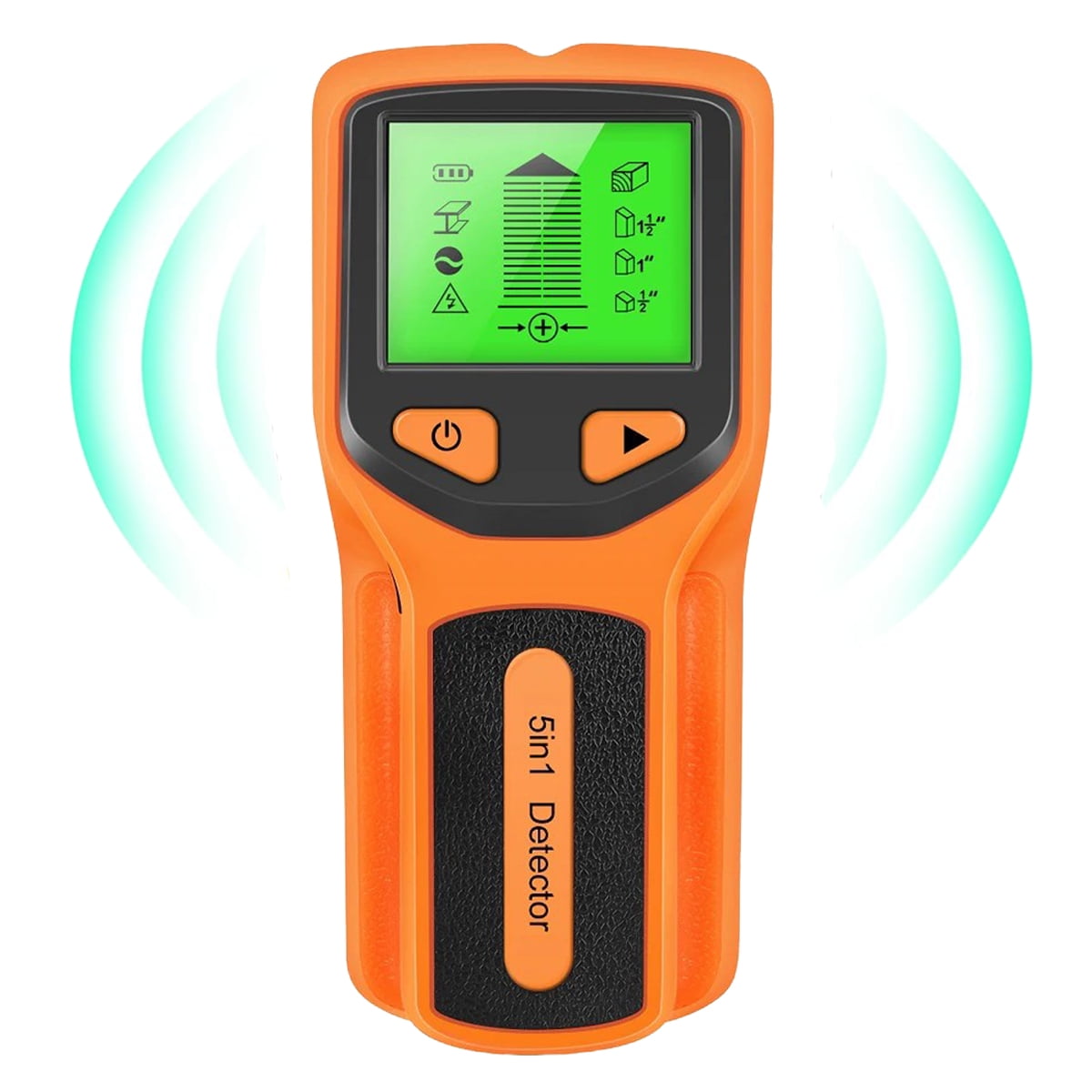 Stud Finder Wall Scanner, 5 in 1 Electronic Stud Detector with LCD Display and Audio Alarm, Stud Sensor Beam Finders for The Center and Edge of Wood AC Wire Metal Studs Joist Pipe