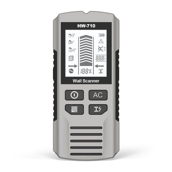 Stud Finder Wall Scanner, 5 in 1 Stud Detector with HD LCD Display, Stud Locator with Upgraded Smart Sensor Audio Alarm, Stud Sensor Beam Finders for Wall Wood Metal Studs AC Wire Joist Metal Pipe