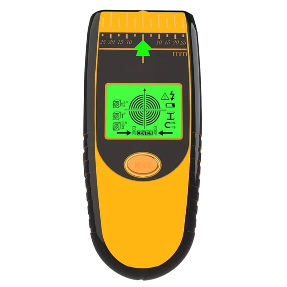 Stud Finder Wall Scanner, 5 in 1 Stud Detector with Magnet Physical Nail Finding Function Wall Detector for Wood Metal and AC Wire Detection LCD Display and Audio Alarm