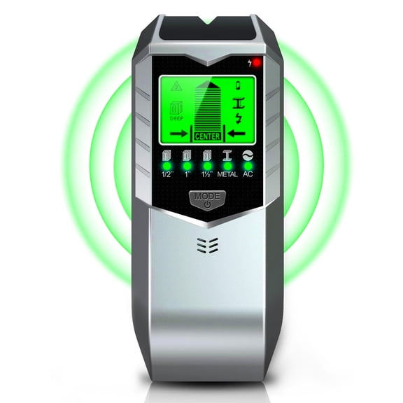 Stud Finder Wall Scanner - 5 in 1 Stud Finder Tool w/Intelligent Microprocessor Chip and HD LCD Display, Stud Detector Beam Finders for the Center and Edge of Wood AC Wire Metal Studs Joist Pipe