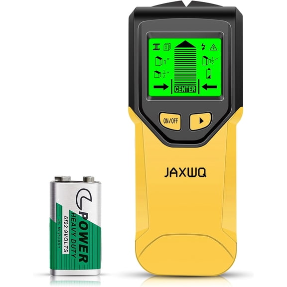 Stud Finder Wall Scanner - 5 in 1 Stud Finder Tool w/Microprocessor Chip and HD LCD Display, Stud Detector Beam Finders for the Center and Edge of Wood AC Wire Metal Studs Joist Pipe
