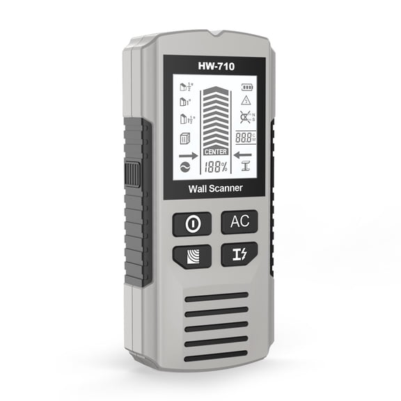 Stud Finder Wall Scanner 5 in 1 Multifunction Locator LCD Audio Alarm Center Edge